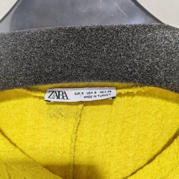 ZARA | Knotted Rustic Midi Dress in Yellow - Picture 4 of 8